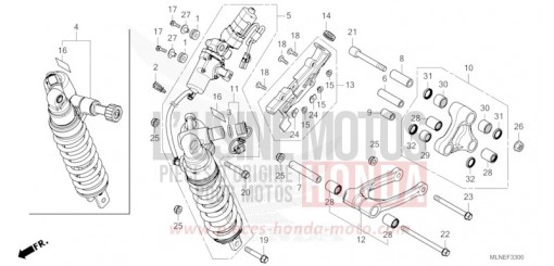 COUSSIN ARRIERE CRF1100A4S de 2025